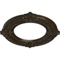 thumbnail image 3 of Ekena Millwork 11 1/8"OD x 6 1/8"ID x 5/8"P Benson Ceiling Medallion (Fits Canopies up to 6 1/8"), Hand-Painted Stone Hearth Crackle, 3 of 7