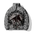 thumbnail image 3 of Abrigo de invierno para hombre Abrigos de invierno casuales y versátiles para hombre Cómodos y cálidos Estampado de monstruo de moda Novedades en parkas Chaquetas para hombre, 3 of 5