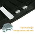 thumbnail image 3 of Graflsoa Poids de Cheville en Plaque d'Acier 1kg pour Course et Entraînement Physique - Design en Maille Réglable pour Entraînement Amélioré, Musculation et Perte de Poids (Noir), 3 of 6