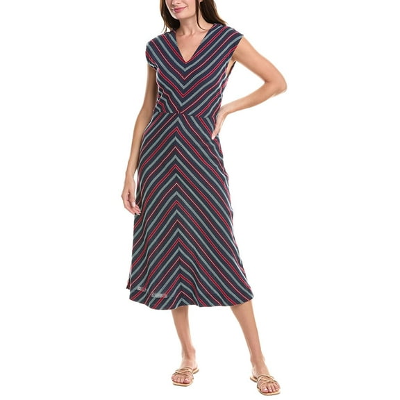 Michael Stars womens  Tess Midi Dress, s, Blue