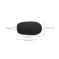 thumbnail image 2 of Uxcell 46mm Length Black Mic Cover Headset Windscreen Foam 5 Pack, 2 of 5