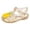 czb# Gold395, variant on Toddler Girls Jelly Sandals Close Toe Solid Color Glitter Buckle Closure Strap Shoes Soft Sole Casual Summer Dress Shoes Fisherman Gladiator Water Beach Footwear,Pink,7-8 Years