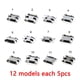 thumbnail image 2 of Conector hembra micro USB de repuesto para teléfono. 12 modelos cada 5 piezas, 2 of 6