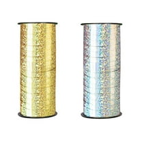 Milisten 2Pcs Metallic Curling Ribbon Assorted Color for Balloon Ribbon Roll Adults for Christmas Wrapping