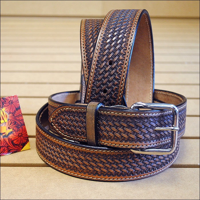heavy duty leather gun belts