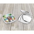 thumbnail image 3 of Tibetan Terrier Luau Compact Mirror 2.75 in x 3 in, 3 of 4