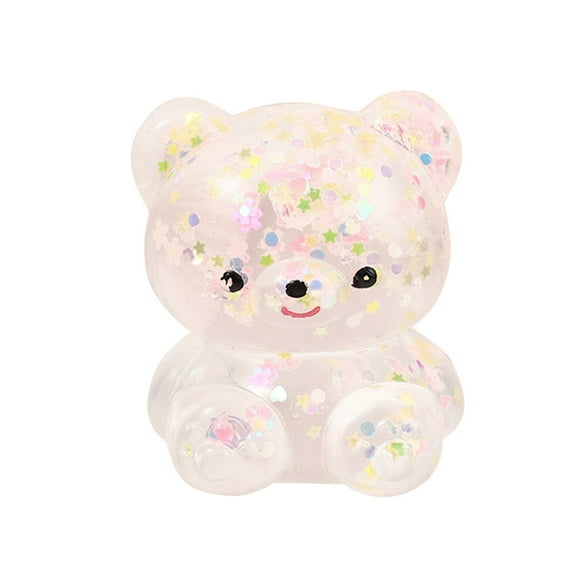 TOPRenddon Bear Squishy Toys Stress Balls for Adults (1PCS) Squeeze Stress Ball Squishy Fidget Toys, Squishy Sugar Ball Stress Relief Toy Party Favors for Kids, Sensory Toys for Autistic Children