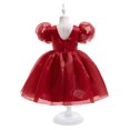 thumbnail image 6 of HomeGardon Flower Girl Dress,Toddler Dress for Girls,Children's Birthday Princess Skirt Sleeves Small and Medium Sized Children's Open Back Wedding Dress,100-140, 6 of 6