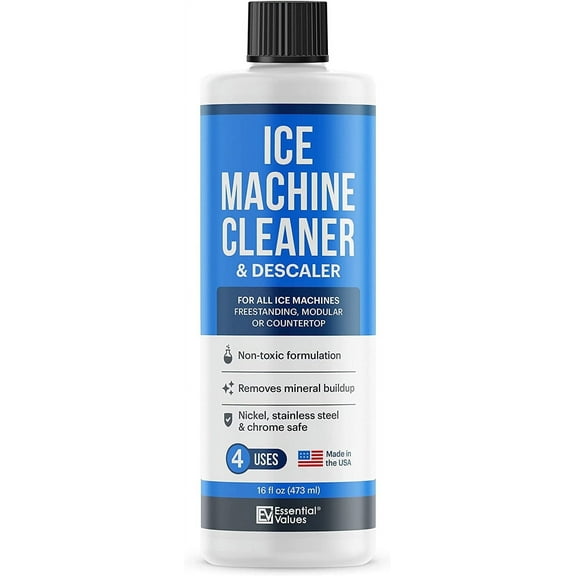Essential Values Ice Machine Descaling Solution - Citric Acid, All-Purpose Cleaner, 16 fl oz, Unscented