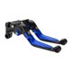 thumbnail image 1 of Palancas de freno y embrague cortas y largas para Yamaha MT-07 2014-2022, ajustables en 6 posiciones, palanca de freno de motocicleta de aleación de aluminio, cabeza negra, mango azul, 1 of 6