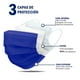 thumbnail image 4 of Cubrebocas Hokins Desechable Tricapa 60pzs para niño verde azul y negro Hokins Tricapa termosellado, 4 of 7