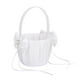 thumbnail image 1 of Canasta de Flores Blanco Satinado Moño Perla para Boda Fiesta SM SunniMix Cesta de niña de las flores, 1 of 8