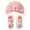 Light Pink, variant on Gyujnb Floral Decorated Knit Turban Hat and Socks Set, Wheat Pattern 2-Piece Outfit (Baby, Toddler),0-36 Months