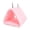 Pink, variant on Triangle Cotton Bird Nest for Cage,Warm Hanging Bed for Small Birds,Easy No Tool Installation