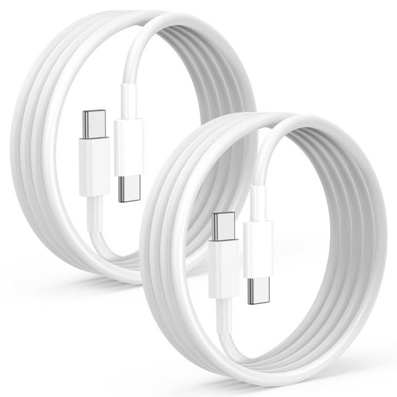 for iPhone 17/16/15 USB C to USB C Cable, 2 Pack 6 Feet Type C Fast Charging Cord for iPhone17/16/15 Pro Max,MacBook Air,iPad Pro,Samsung Galaxy