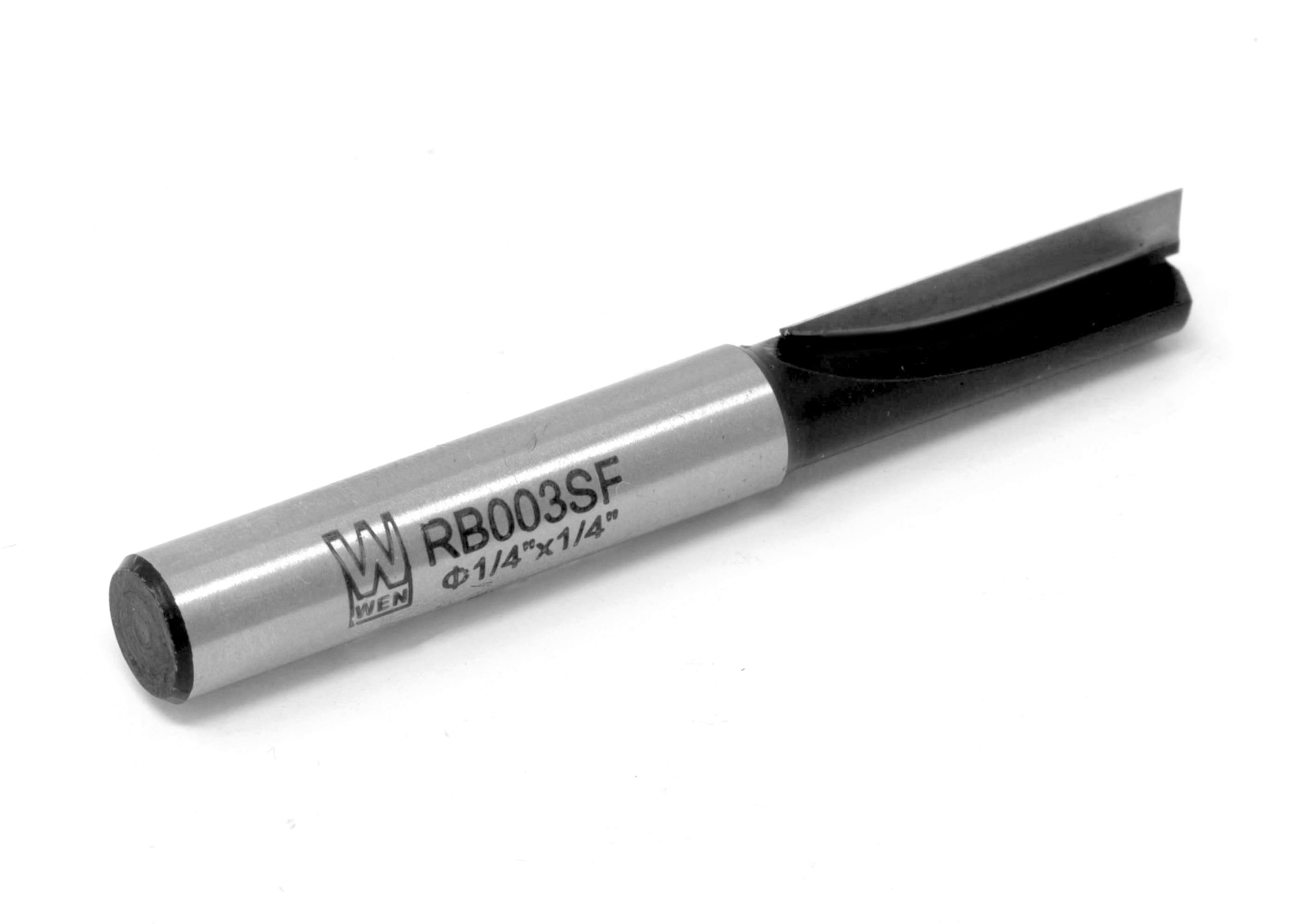 WEN 1/4 in. Straight 1-Flute Carbide-Tipped Router Bit with 1/4 in. Shank