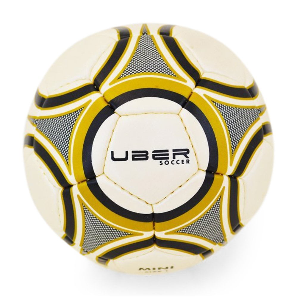Uber Soccer Skills Mini Soccer Ball Gold and Black