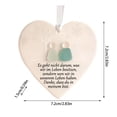 thumbnail image 2 of Heart Shaped Sea Glass Hanging Ornament Coastal Beach Theme For Home Garden Wall Window Display Ceramic German Design, 2 of 5