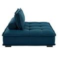 thumbnail image 3 of Tufted Accent Chair, Fabric, Navy Blue, Modern Contemporary Urban Design, Living Lounge Room Hotel Lobby Hospitality, 3 of 9