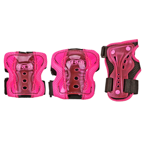 Roller Derby Protective Pack, Knee Pads, Wrist Guards, Elbow Pads