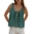 thumbnail image 2 of NIEWTR Women's Square Neck Tank Top Sleeveless Double Lined Basic Tops Sharp Collection Womens Tank Summer Tank (M,A180-Dark Green), 2 of 9