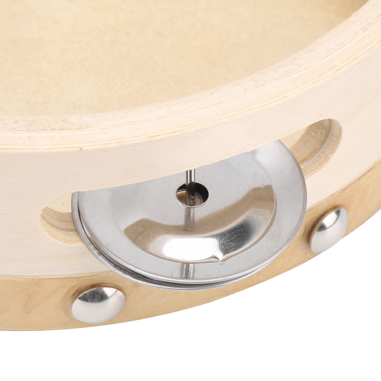 Tambourine Drum, Wood Handheld Tambourine, 3Pcs Multi-Purpose For