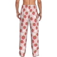 thumbnail image 3 of Goofa Floral Strawberr Printed Soft Pajama Pants for Men, Wide Leg Comfy Casual Lounge Yoga Pants-Small, 3 of 9