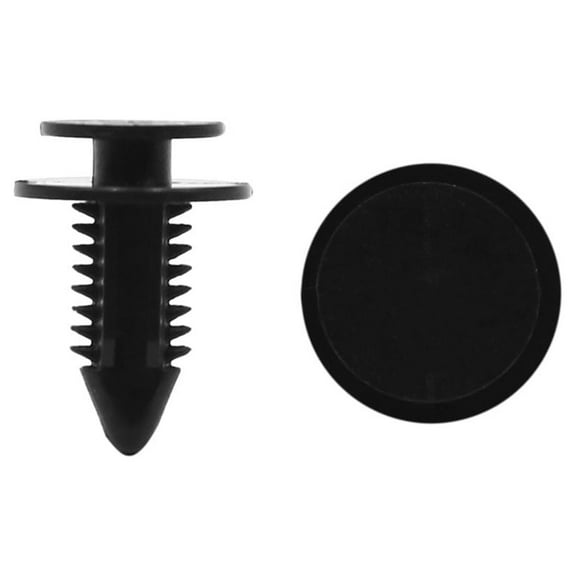 Unique Bargains 50Pcs 9mm Hole Car Plastic Screw Fastener Rivet Retainers Hood Push Clip