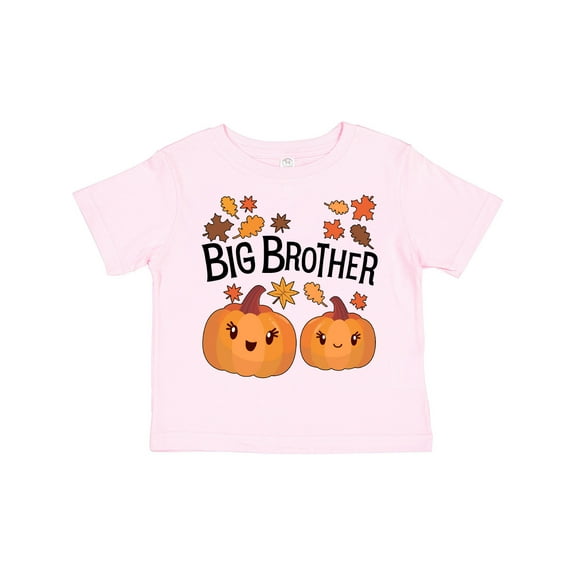 Inktastic Big Brother Pumpkins with Fall Leaves Boys Toddler T-Shirt