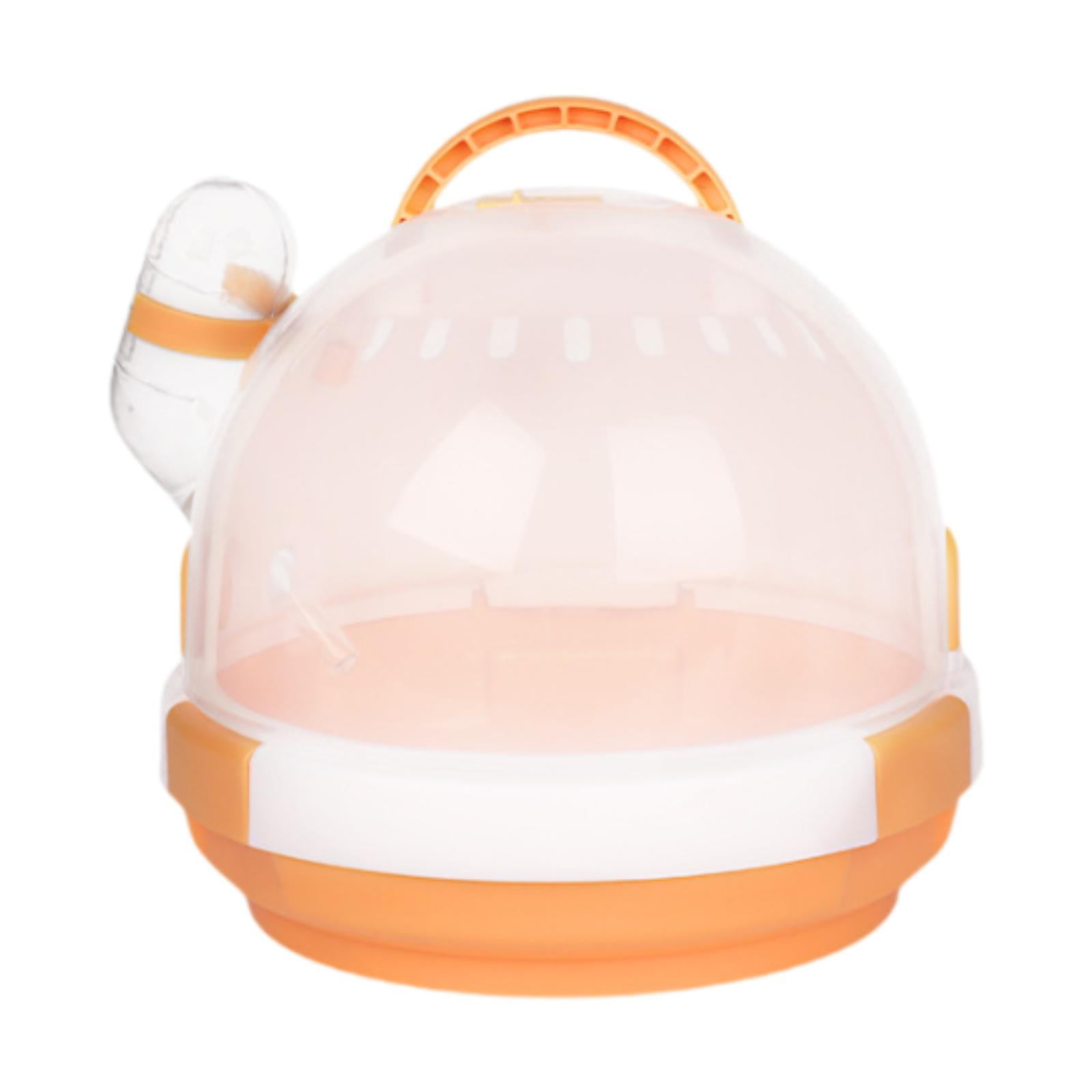 balikha Hamster Transport Cage, Winter Hamster Shelter, Habitat, Guinea Pig Cage, Small Animal Carrying Bag for Mice, Small Animals, Chinchilla orange