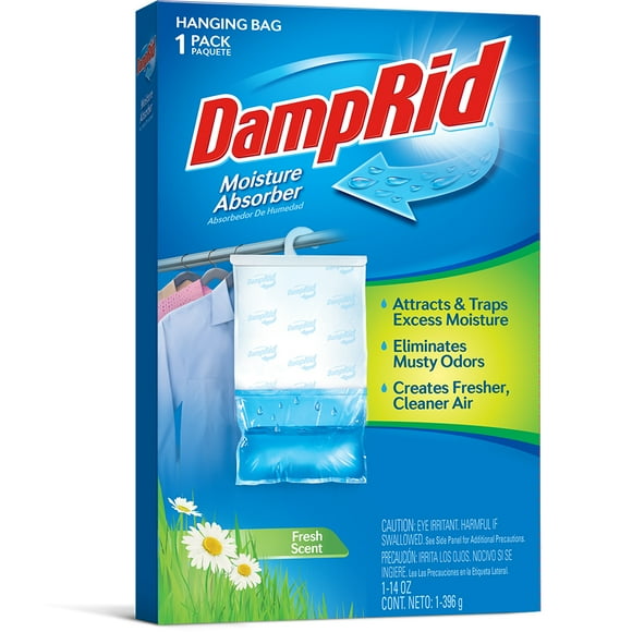 FG80 Damprid; Granulés en Sac Suspendu; 14 Onces; Non Rechargeable; Parfum Frais; Simple