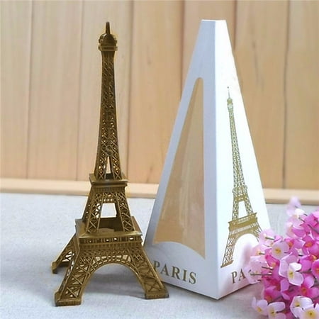 Child Bronze Figurine - 6.0'' 15cm Bronze Tone Paris Eiffel Tower Figurine Statue Vintage Alloy Model Decor