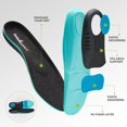 thumbnail image 4 of Zapatillas OrthocomFoot Hiker para fascitis plantar de arco alto, color marrón, 4 of 8