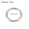 thumbnail image 2 of 10mm Metal O Rings Non-Welded for Straps Bags Belts DIY Silver Tone 20pcs, 2 of 5