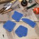 thumbnail image 4 of Kit de 4 herramientas para raspar sellador angular para calafateo doméstico Juego de removedor de lechada de silicona azul, 4 of 7