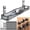 Black-25.3 inchs, variant on Cable Management Under Desk 25.3'' No Drill Tray With Clamp Metal Cord Organizer For Standingputer Wire Home Office & Gaming Setup White