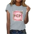 thumbnail image 2 of Nrmvnmi Mothers Baseball Tee Shirt for Women Short Sleeve Letter Printed Graphic Mom Gifts Tee Shirts Mothers Day Gifts, 2 of 7