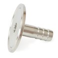 thumbnail image 4 of 1.5" Tri Clamp To 1/2" Hose Barb Adapter Stainless Steel Connector Ferrule, 4 of 9