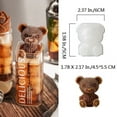 thumbnail image 3 of 1pc Silicone 3D Bear Molder Ice-making Ice Cube Ice Mold Box Ice Cream Coffee Shop Chocolate Molder, 3 of 4