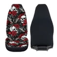 thumbnail image 6 of Yuyamidu Skull Red Rose Car Seat Covers Universal Front Car Seats Anti-Slip Back Fabric Removable Automotive Accessories Suitable for Cars, SUV and Trucks, 6 of 7