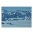 thumbnail image 3 of Mountain Cutting Board, Fantasy Dream Land over the Austrian Alps Summit Climate Skiing Snowfall Fir Theme, Decorative Tempered Glass Cutting and Serving Board, Small Size, White, by Ambesonne, 3 of 5