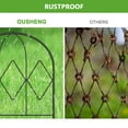 thumbnail image 4 of L 16.5" x W 12.6", Triple Diamond Garden Fence, Rustproof Wire Fence, Animal Barrier (10 pcs), 4 of 8