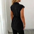 thumbnail image 4 of LVHAOGJOB Womens Summer Tank Collared Solid Color Tops Workout Shirts for Women Sleeveless, 4 of 7