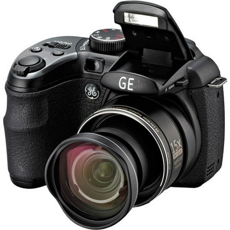 GE Black X550 Power PRO Digital Camera with 16 Megapixels, 15x Optical Zoom, 27mm Wide-Angle Lens