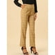 thumbnail image 2 of Pantalones a cuadros Allegra K casuales para mujer Caqui oscuro L, 2 of 6