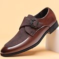 thumbnail image 6 of Tawop Dress Shoes Men Faux Leather Casual Dress Shoes Comfy Business Soft Sole Suede Loafer Brown Size:6.5, 6 of 9