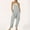 Light Gray, variant on Dpytoraw Womens Solid Suspenders Casual Pants Jumpsuit Casual Pocket Jumpsuit Green