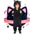 thumbnail image 2 of LIIPEE Kids Halloween Costumes Boys Girls Unisex Cute Onesies Black Cat Fancy Dress Up Clothes,XL, 2 of 8