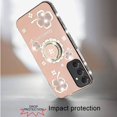 thumbnail image 4 of For Samsung A15 5G Splendid Glitter with Diamonds All Around Edges Ring Stand Case Cover - Gold, 4 of 4