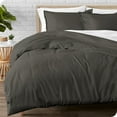 thumbnail image 1 of Bare Home Housse de Couette en Flanelle - 100 % Coton Flanelle - Double Brossage - Lit Simple/simple TG, Gris, 1 of 6